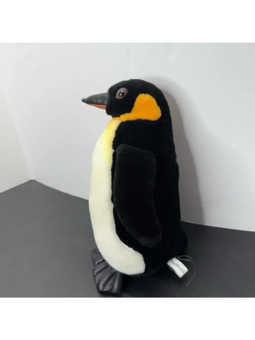 Vintage Sea World Emperor Penguin Plush Toy 11 Inch Tall Stuffed Animal